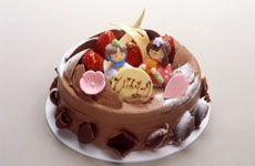 「ひなまつり チョコレートケーキ」（銀のぶどう）