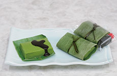 「抹茶くず豆腐」制作＝岡部将也氏